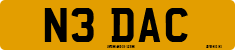 License plate of the United Kingdom, 1983 year system