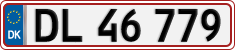 License plate of Denmark, Regular plates