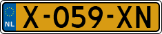 License plate of the Netherlands, Cars