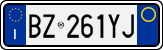 License plate of Italy, Cars (1994 year series)