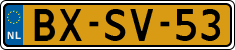 License plate of the Netherlands, Heavy Commercial Vehicles (1994 system)