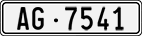 License plate of Switzerland, Cars