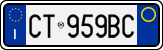License plate of Italy, Cars (1994 year series)