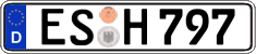 German license plate, Regular plates
