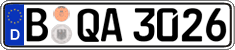 German license plate, Regular plates