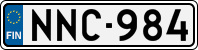 License plate of Finland, Cars