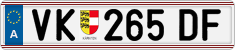 License plate of Austria, Regular plates