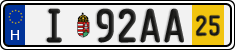 license plates of Hungary, Temporary (2022)
