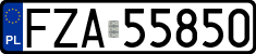License plates of Poland, Regular car plates