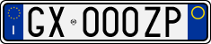 License plate of Italy, Cars (1994 year series)
