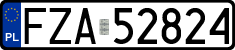 License plates of Poland, Regular car plates