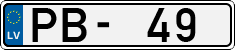 License plate of Latvia, Regular car plates
