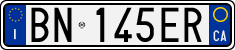License plate of Italy, Cars (1994 year series)