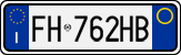 License plate of Italy, Cars (1994 year series)
