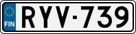 License plate of Finland, Cars