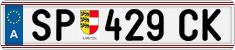 License plate of Austria, Regular plates
