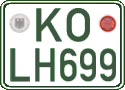 German license plate, Regular plates