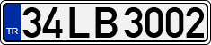 License plate of Turkey, Regular plates