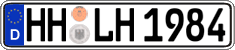German license plate, Regular plates