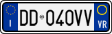 License plate of Italy, Cars (1994 year series)