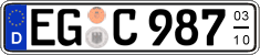 German license plate, Seasonal plates
