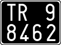License plate of Italy, Cars (1927 year series)
