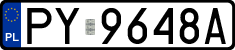License plates of Poland, Regular car plates
