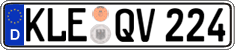 German license plate, Regular plates
