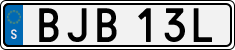 License plate of Sweden, Regular plates