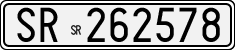 License plate of Italy, Cars (1927 year series)