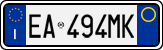 License plate of Italy, Cars (1994 year series)