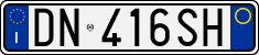 License plate of Italy, Cars (1994 year series)