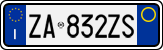 License plate of Italy, Cars (1994 year series)