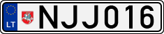 License plate of Lithuania, Cars