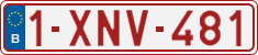 License plate of Belgium, Regular plates (2010)