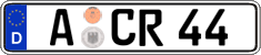 German license plate, Regular plates