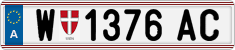 License plate of Austria, Regular plates
