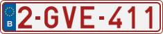 License plate of Belgium, Regular plates (2010)