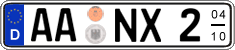 German license plate, Seasonal plates