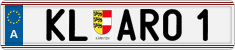 License plate of Austria, Vanity Plates