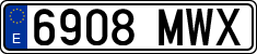 License plates of Spain, Ordinary (2000)