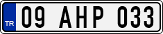 License plate of Turkey, Regular plates