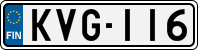 License plate of Finland, Cars