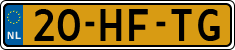 License plate of the Netherlands, Cars
