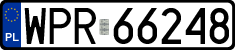 License plates of Poland, Regular car plates