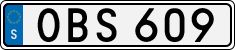 License plate of Sweden, Regular plates