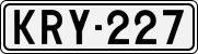 License plate of Finland, Cars