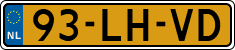 License plate of the Netherlands, Cars