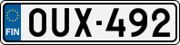 License plate of Finland, Cars