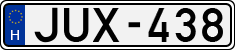 license plates of Hungary, Cars (1990)